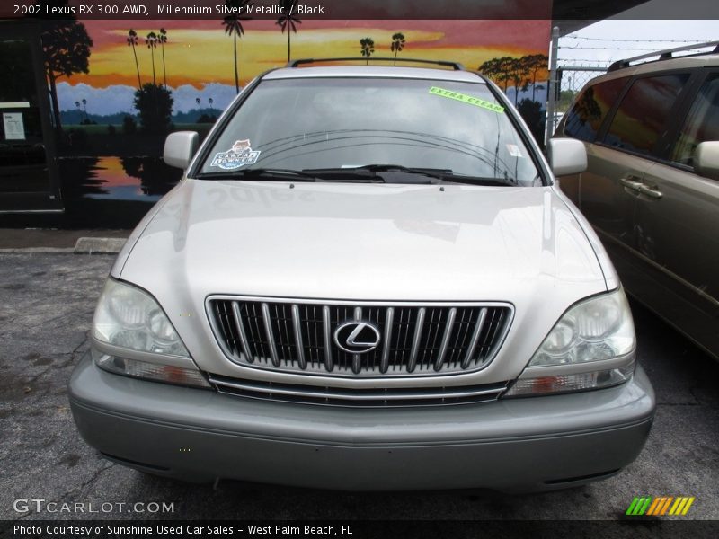 Millennium Silver Metallic / Black 2002 Lexus RX 300 AWD