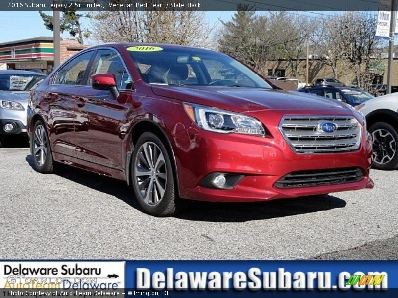 Venetian Red Pearl / Slate Black 2016 Subaru Legacy 2.5i Limited