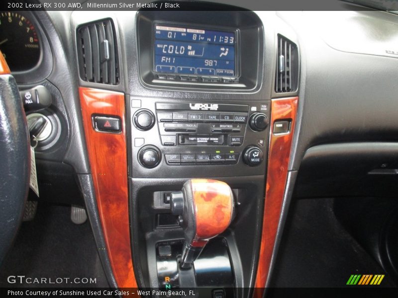 Millennium Silver Metallic / Black 2002 Lexus RX 300 AWD