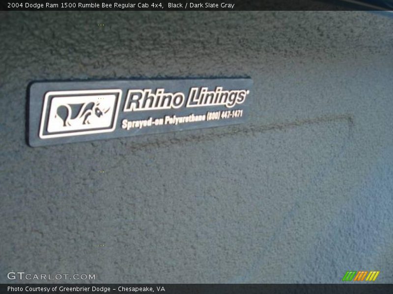 Black / Dark Slate Gray 2004 Dodge Ram 1500 Rumble Bee Regular Cab 4x4
