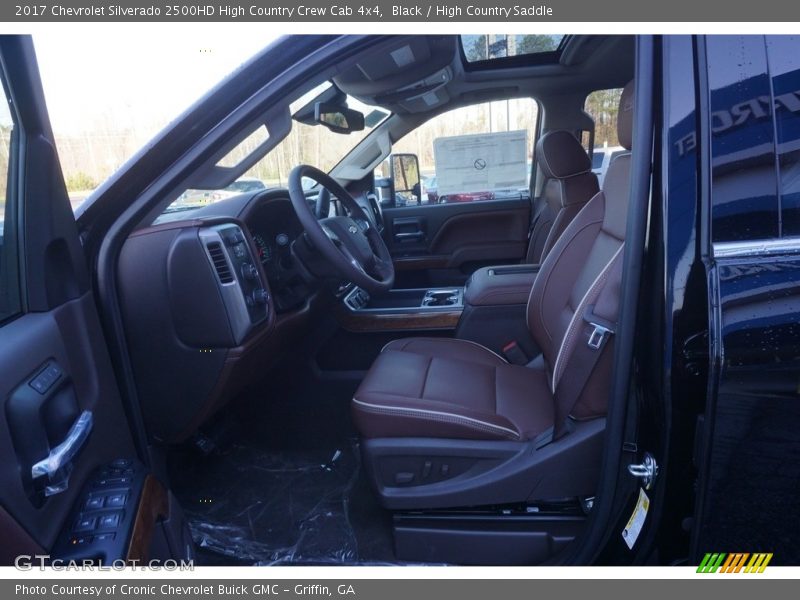  2017 Silverado 2500HD High Country Crew Cab 4x4 High Country Saddle Interior
