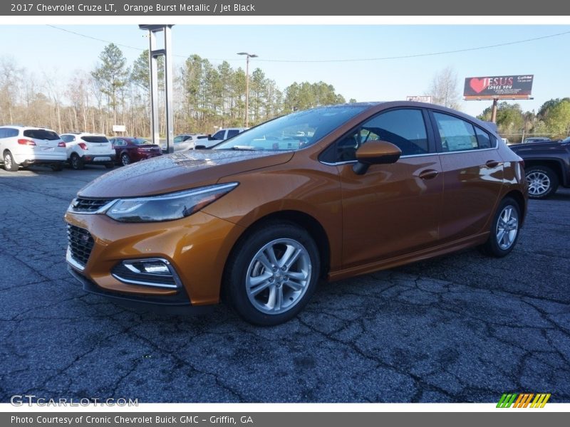 Orange Burst Metallic / Jet Black 2017 Chevrolet Cruze LT