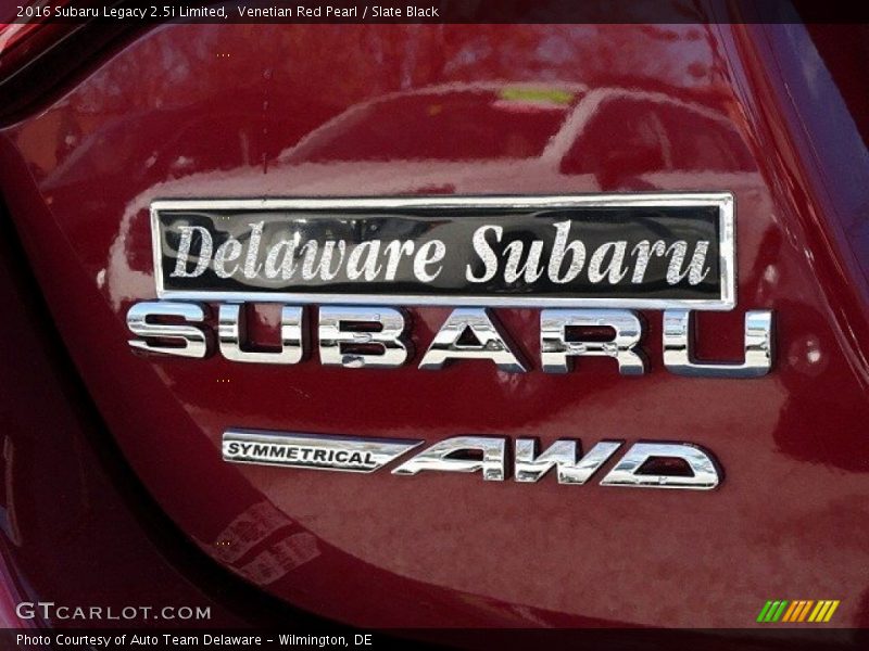 Venetian Red Pearl / Slate Black 2016 Subaru Legacy 2.5i Limited