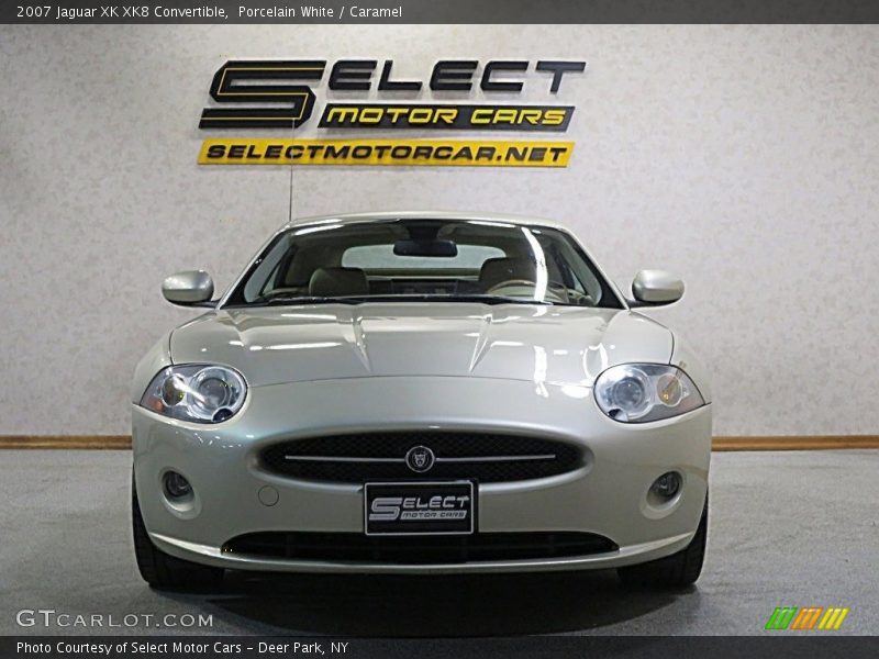 Porcelain White / Caramel 2007 Jaguar XK XK8 Convertible