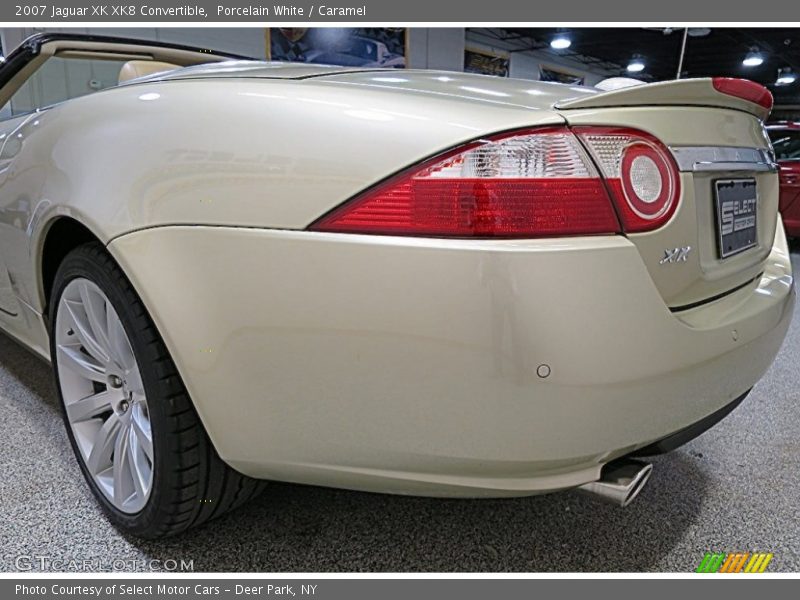 Porcelain White / Caramel 2007 Jaguar XK XK8 Convertible
