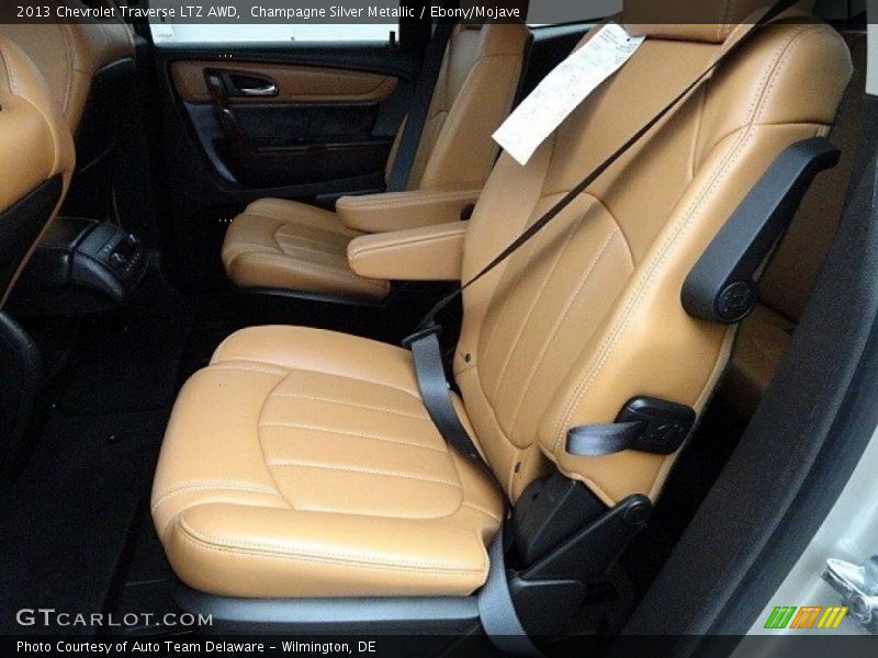 Champagne Silver Metallic / Ebony/Mojave 2013 Chevrolet Traverse LTZ AWD