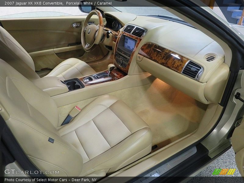 Porcelain White / Caramel 2007 Jaguar XK XK8 Convertible