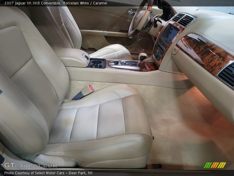 Porcelain White / Caramel 2007 Jaguar XK XK8 Convertible