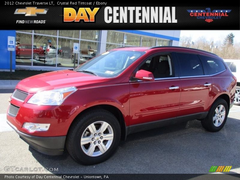 Crystal Red Tintcoat / Ebony 2012 Chevrolet Traverse LT