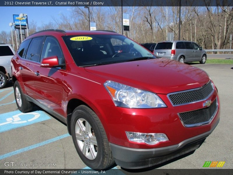 Crystal Red Tintcoat / Ebony 2012 Chevrolet Traverse LT