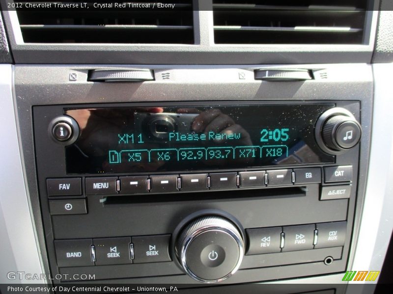 Crystal Red Tintcoat / Ebony 2012 Chevrolet Traverse LT