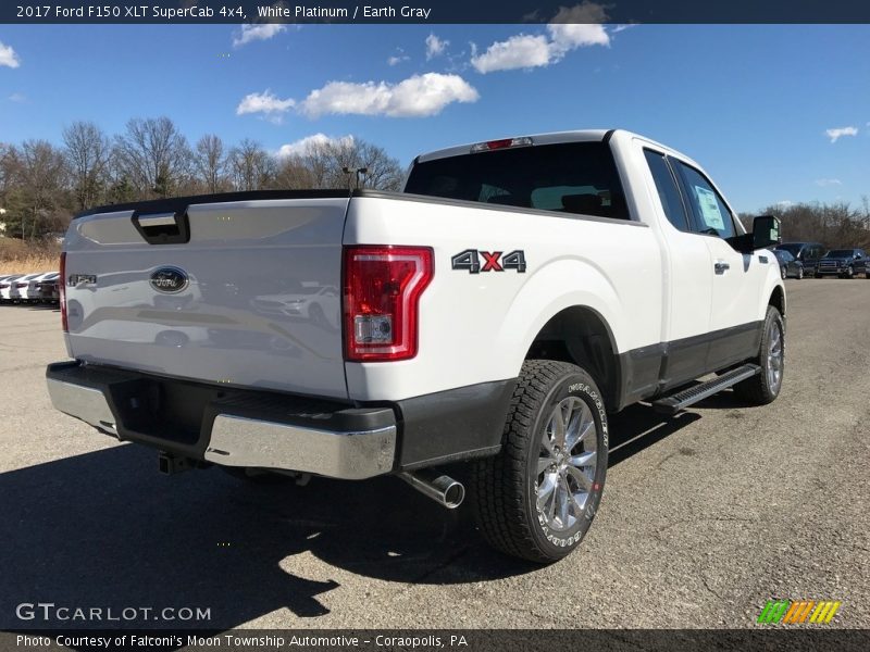 White Platinum / Earth Gray 2017 Ford F150 XLT SuperCab 4x4