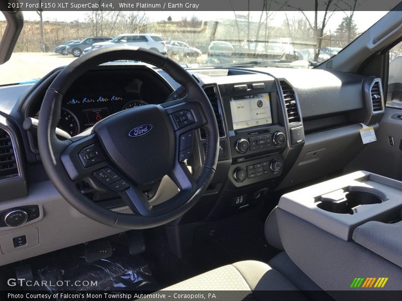 White Platinum / Earth Gray 2017 Ford F150 XLT SuperCab 4x4