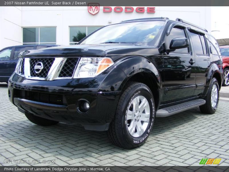 Super Black / Desert 2007 Nissan Pathfinder LE
