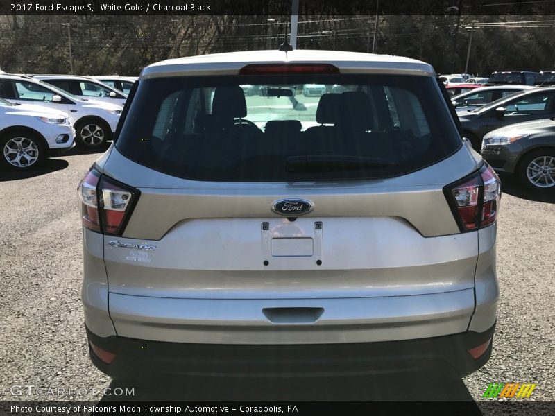 White Gold / Charcoal Black 2017 Ford Escape S