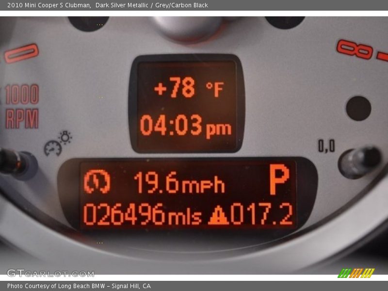 Dark Silver Metallic / Grey/Carbon Black 2010 Mini Cooper S Clubman