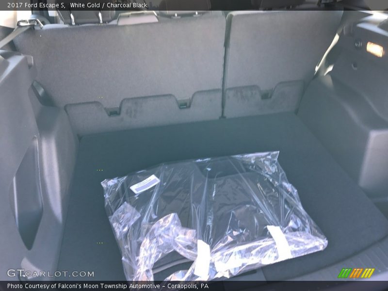 White Gold / Charcoal Black 2017 Ford Escape S