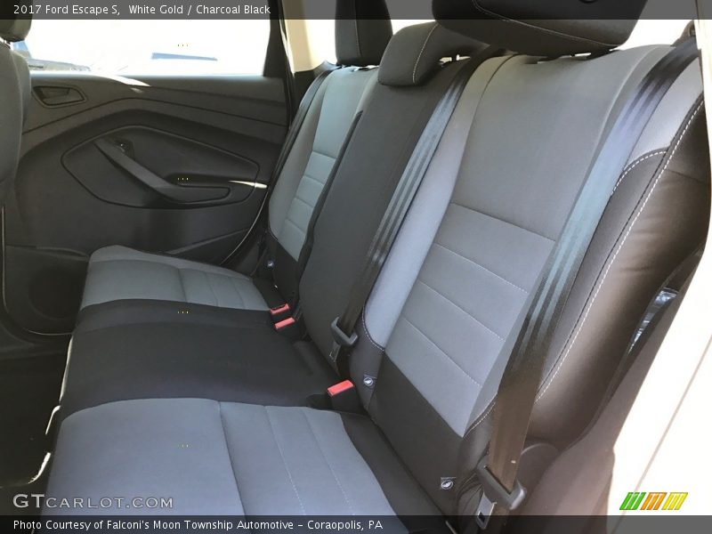 White Gold / Charcoal Black 2017 Ford Escape S