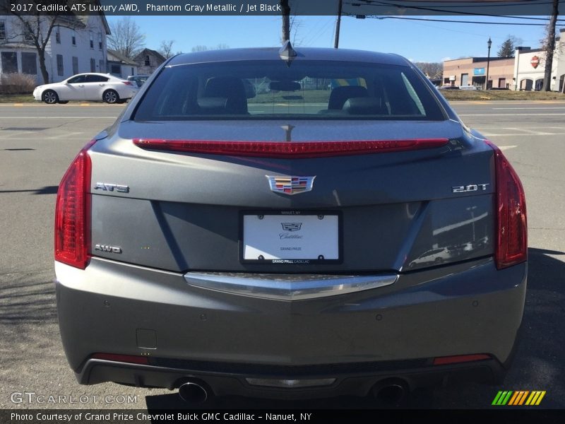 Phantom Gray Metallic / Jet Black 2017 Cadillac ATS Luxury AWD