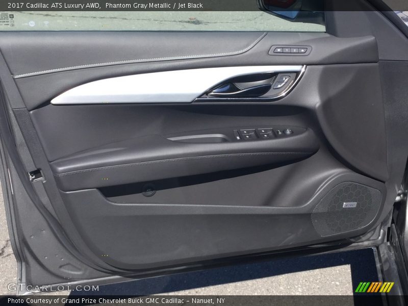 Phantom Gray Metallic / Jet Black 2017 Cadillac ATS Luxury AWD