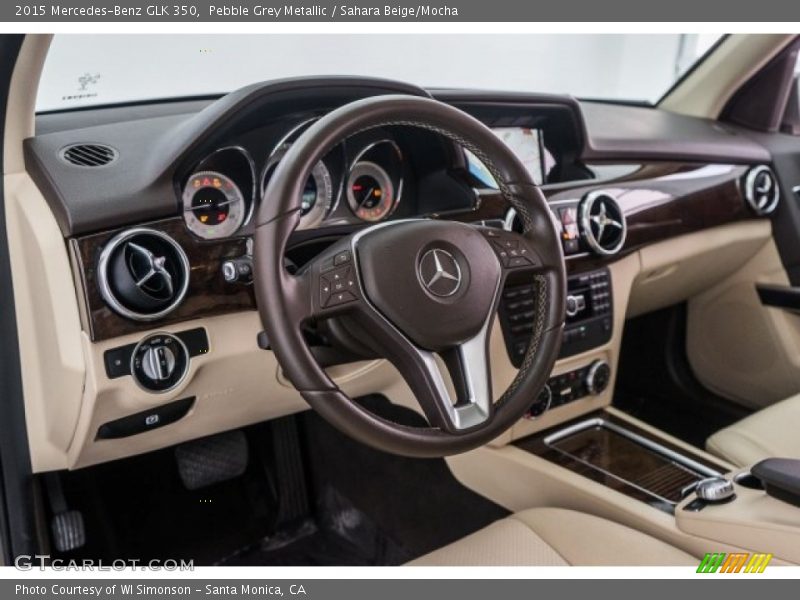 Pebble Grey Metallic / Sahara Beige/Mocha 2015 Mercedes-Benz GLK 350