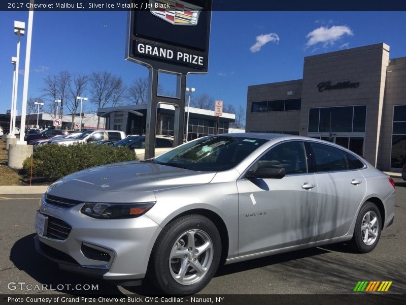 Silver Ice Metallic / Jet Black 2017 Chevrolet Malibu LS