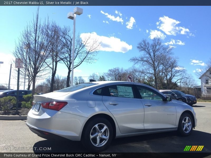 Silver Ice Metallic / Jet Black 2017 Chevrolet Malibu LS