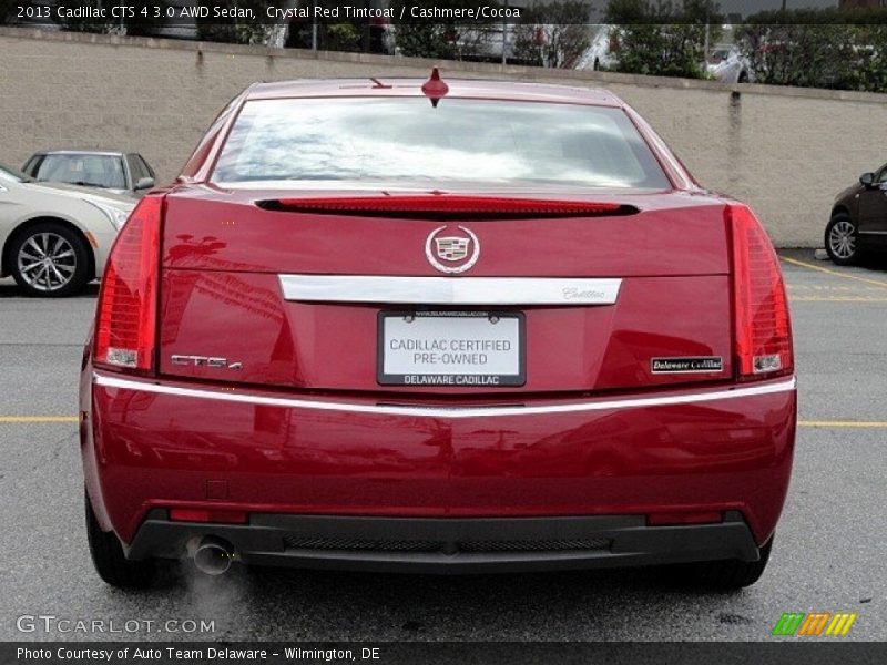 Crystal Red Tintcoat / Cashmere/Cocoa 2013 Cadillac CTS 4 3.0 AWD Sedan