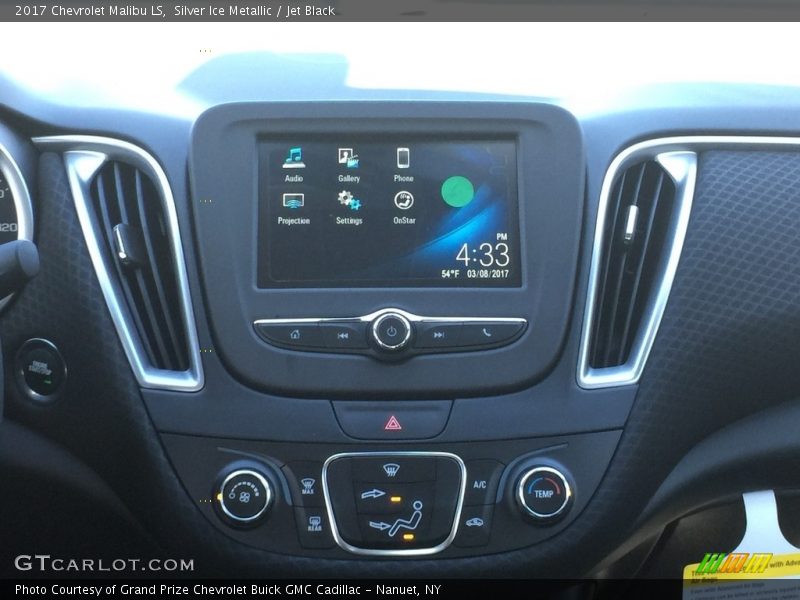 Silver Ice Metallic / Jet Black 2017 Chevrolet Malibu LS