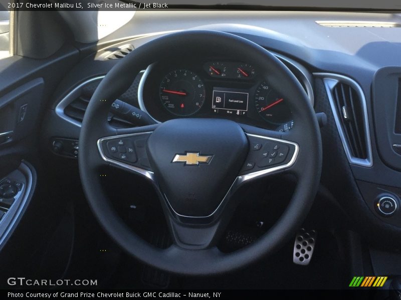 Silver Ice Metallic / Jet Black 2017 Chevrolet Malibu LS