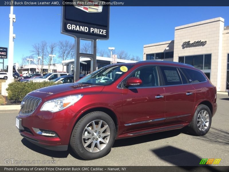 Crimson Red Tintcoat / Ebony/Ebony 2017 Buick Enclave Leather AWD