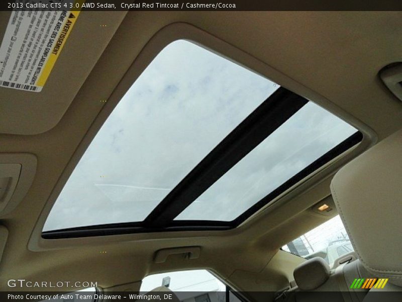 Crystal Red Tintcoat / Cashmere/Cocoa 2013 Cadillac CTS 4 3.0 AWD Sedan