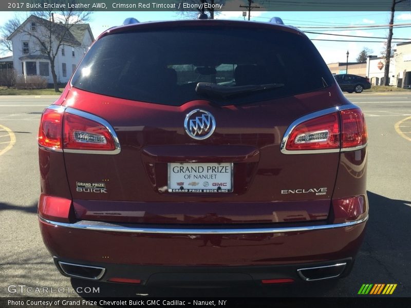 Crimson Red Tintcoat / Ebony/Ebony 2017 Buick Enclave Leather AWD