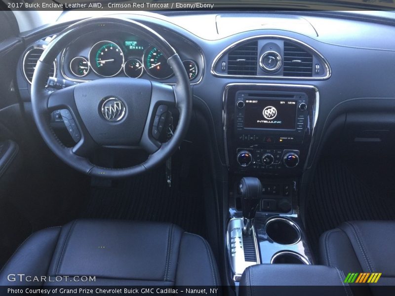 Crimson Red Tintcoat / Ebony/Ebony 2017 Buick Enclave Leather AWD