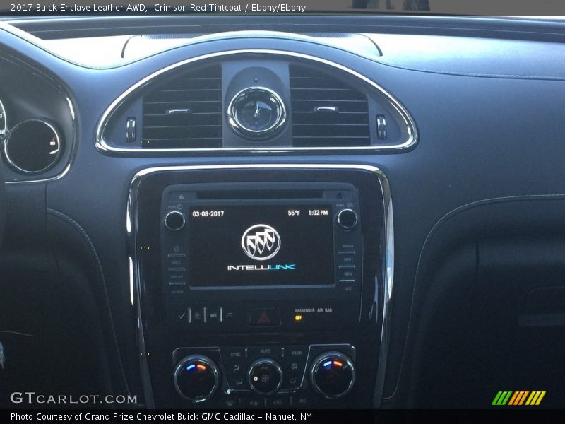 Crimson Red Tintcoat / Ebony/Ebony 2017 Buick Enclave Leather AWD