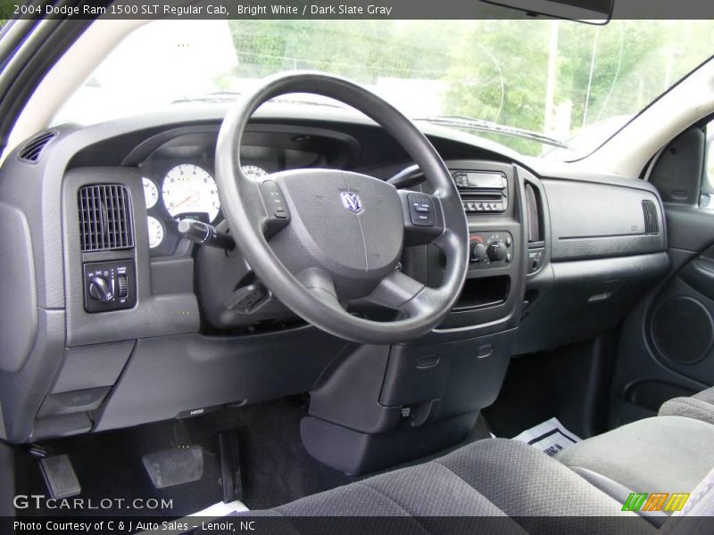 Bright White / Dark Slate Gray 2004 Dodge Ram 1500 SLT Regular Cab