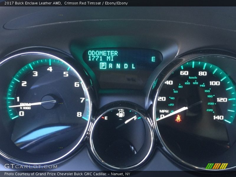 Crimson Red Tintcoat / Ebony/Ebony 2017 Buick Enclave Leather AWD