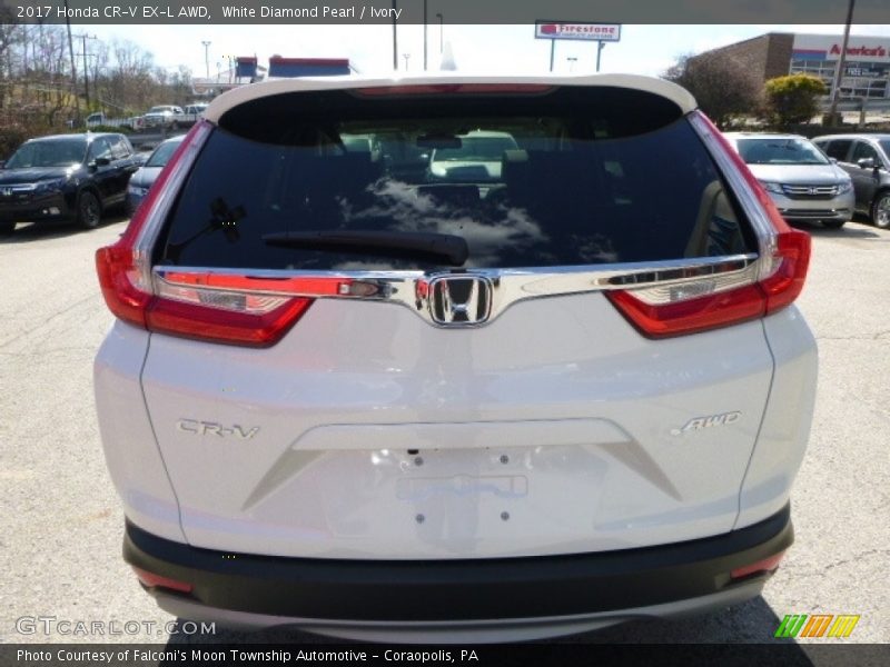 White Diamond Pearl / Ivory 2017 Honda CR-V EX-L AWD