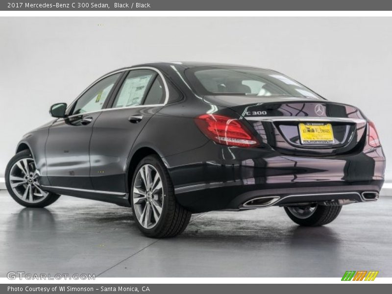 Black / Black 2017 Mercedes-Benz C 300 Sedan