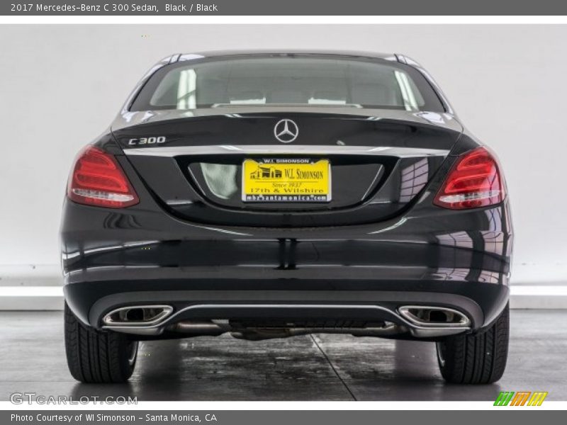 Black / Black 2017 Mercedes-Benz C 300 Sedan