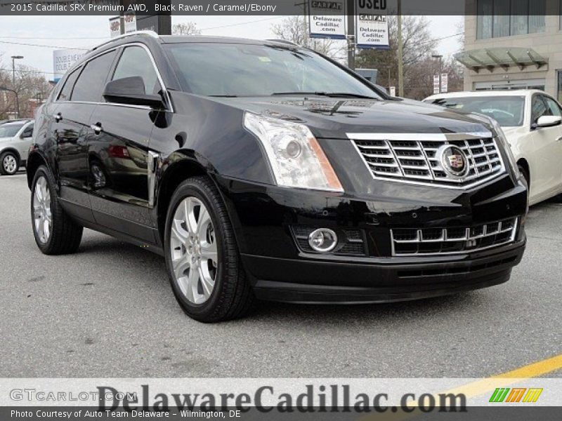 Black Raven / Caramel/Ebony 2015 Cadillac SRX Premium AWD