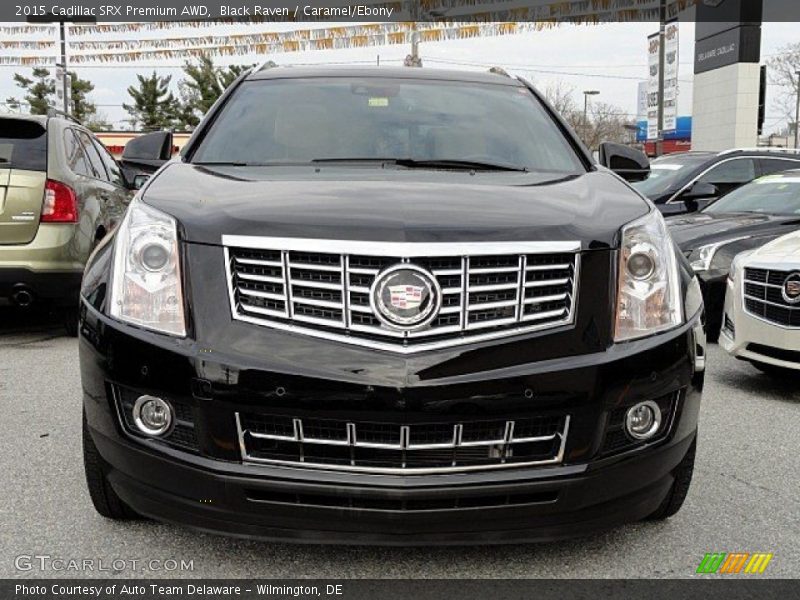 Black Raven / Caramel/Ebony 2015 Cadillac SRX Premium AWD