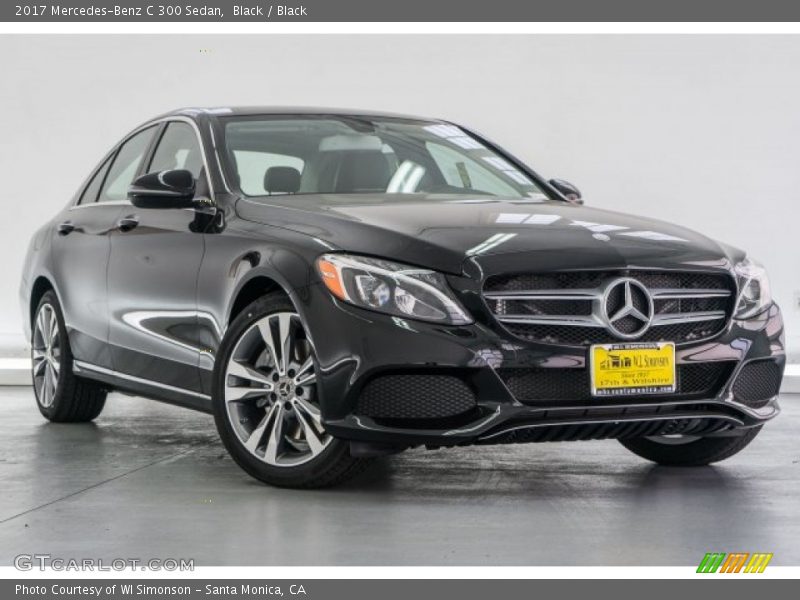 Black / Black 2017 Mercedes-Benz C 300 Sedan