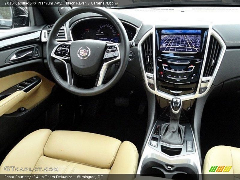Black Raven / Caramel/Ebony 2015 Cadillac SRX Premium AWD