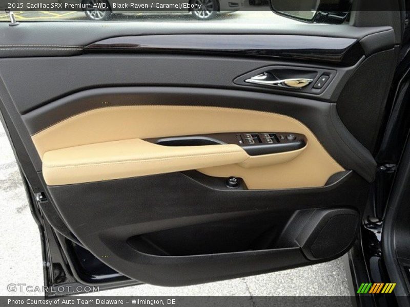 Black Raven / Caramel/Ebony 2015 Cadillac SRX Premium AWD