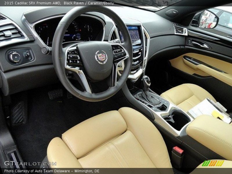 Black Raven / Caramel/Ebony 2015 Cadillac SRX Premium AWD
