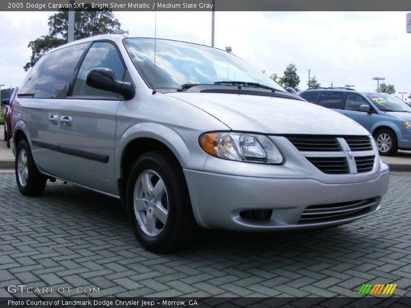 Bright Silver Metallic / Medium Slate Gray 2005 Dodge Caravan SXT