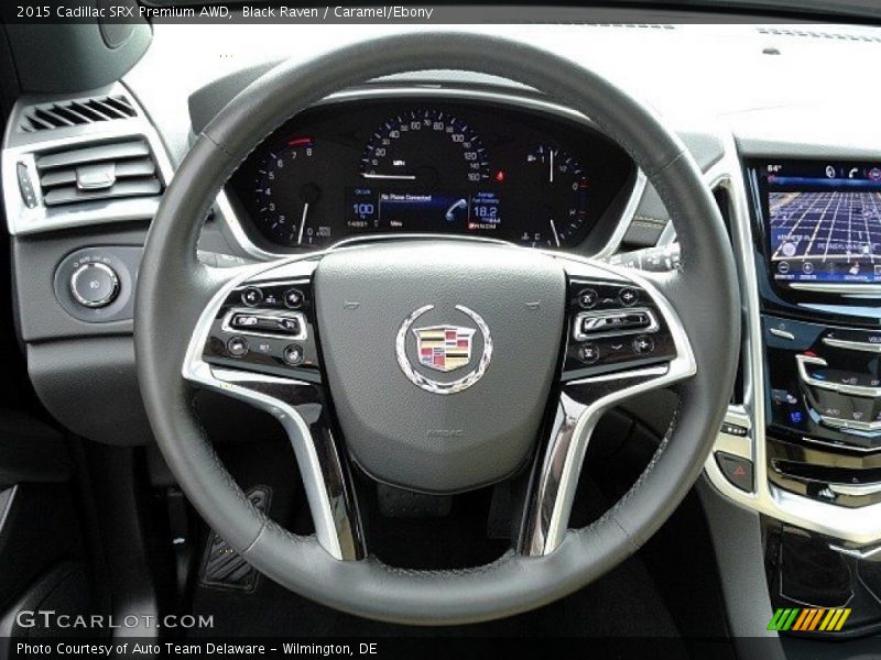 Black Raven / Caramel/Ebony 2015 Cadillac SRX Premium AWD