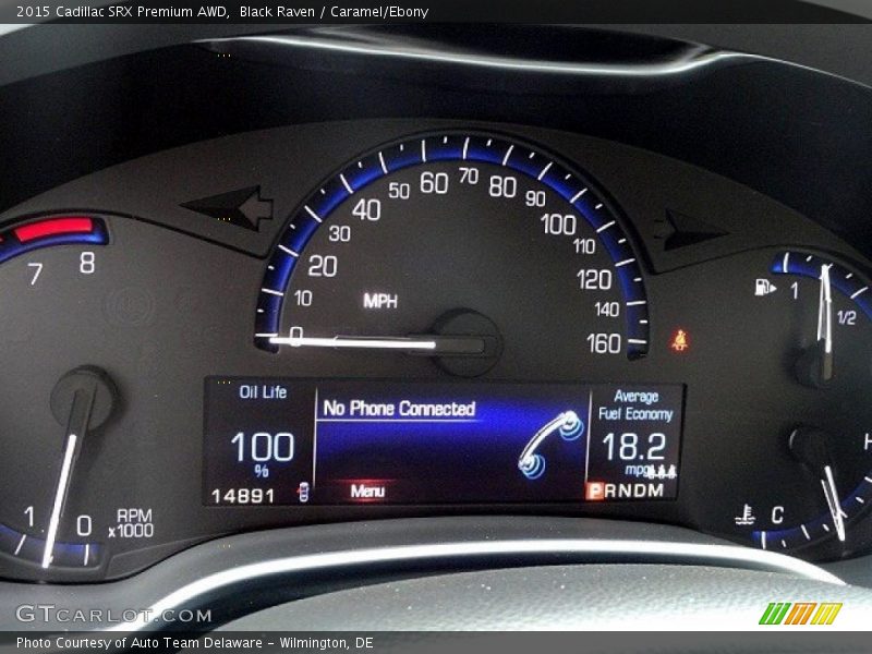 Black Raven / Caramel/Ebony 2015 Cadillac SRX Premium AWD