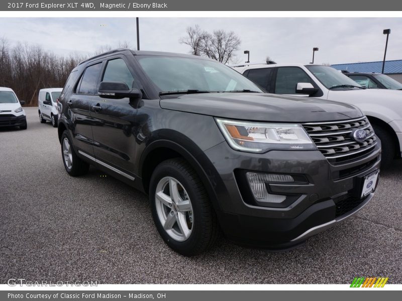 Magnetic / Ebony Black 2017 Ford Explorer XLT 4WD